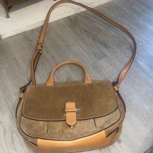 Micheal Kors suede and leather bag
